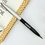 Personalized Pen Classy Black Glossy Finish With Silver Cap