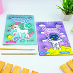 Personalized Scratch Art Book – Astronaut & Unicorn Designs