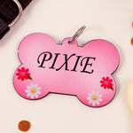 Customized Wooden Dog Name Tag - Bone