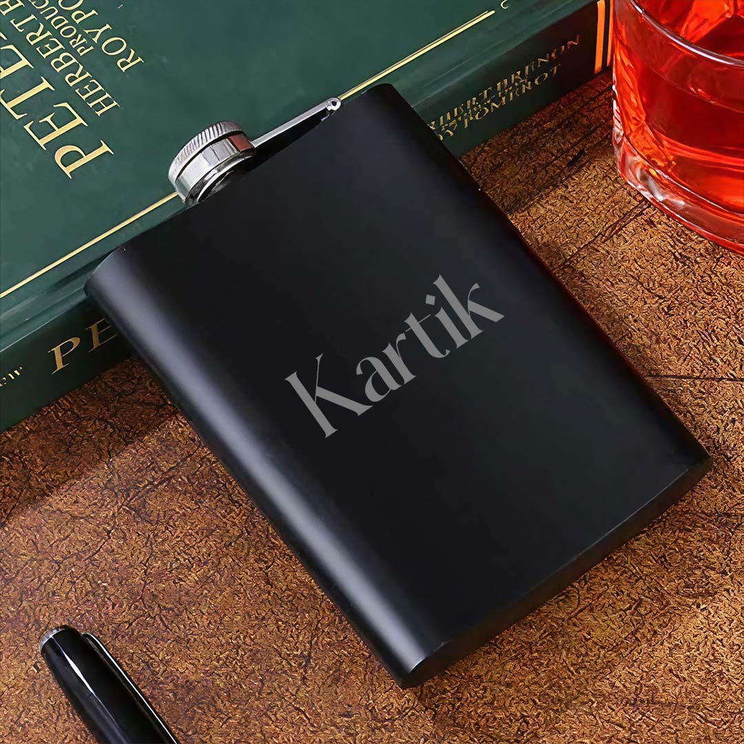Personalized Stainless Steel Hip Flask | Love Craft Gifts