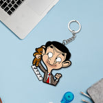 Mr. Bean Keychain Or Keyrings With Name | Love Craft Gifts