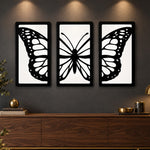 3-Piece Butterfly Silhouette Wall Frame Set 12x18″ | Love Craft Gifts™