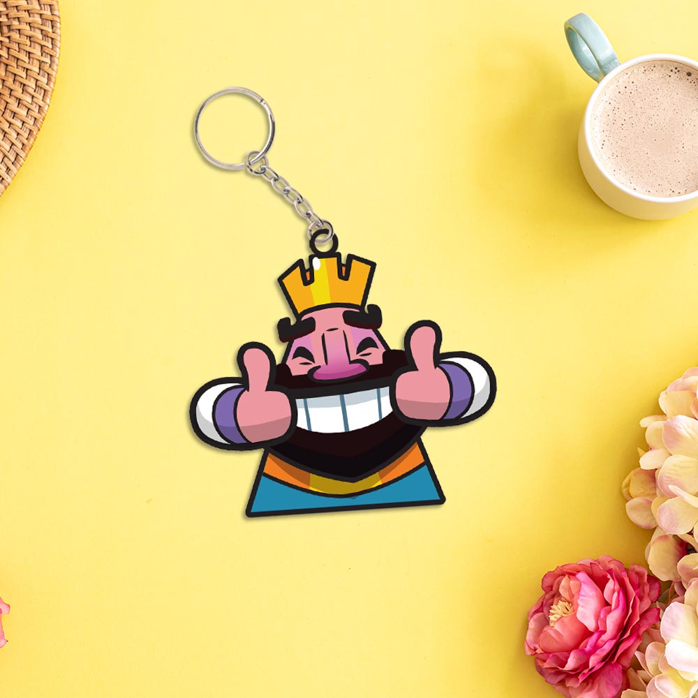 Clash Royale Emotes Keychain | Love Craft Gifts