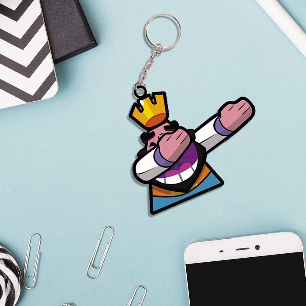 Clash Royale Emotes Keychain | Love Craft Gifts