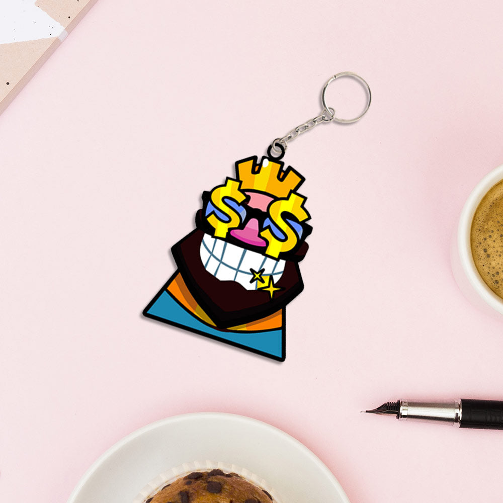 Clash Royale Emotes Keychain | Love Craft Gifts