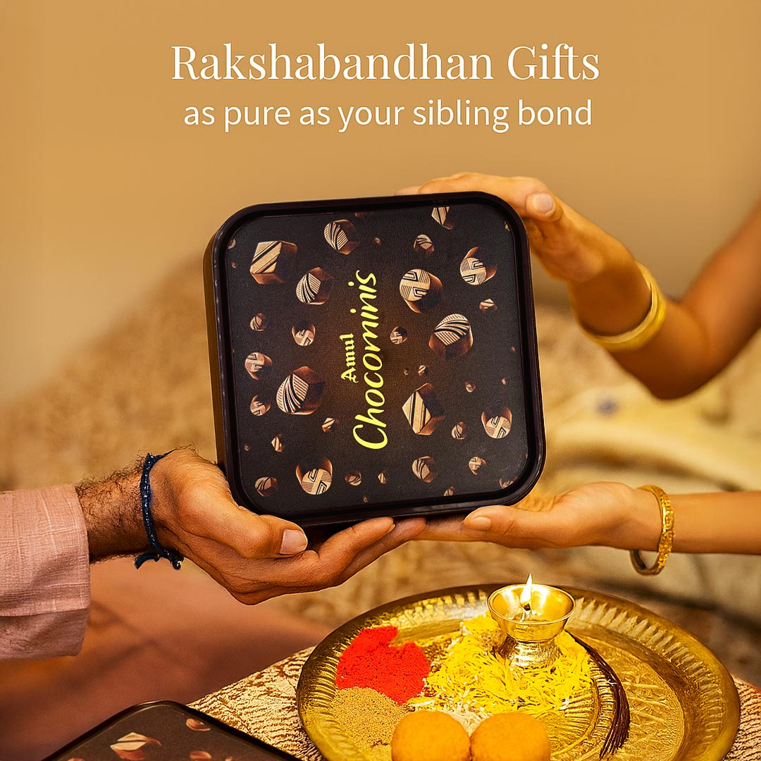 Personalized Amul Chocomini Gift Box – Raksha Bandhan Edition | Love Craft Gifts