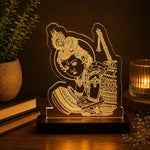 Bal Krishna LED Car Dashboard Lamp – Premium Acrylic Lord Krishna Dashboard Light for Car Interior, Home Temple Decor & Spiritual Gift | LoveCraftGifts™