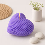 Heart Textured Soy Wax Candle | Love Craft Gifts