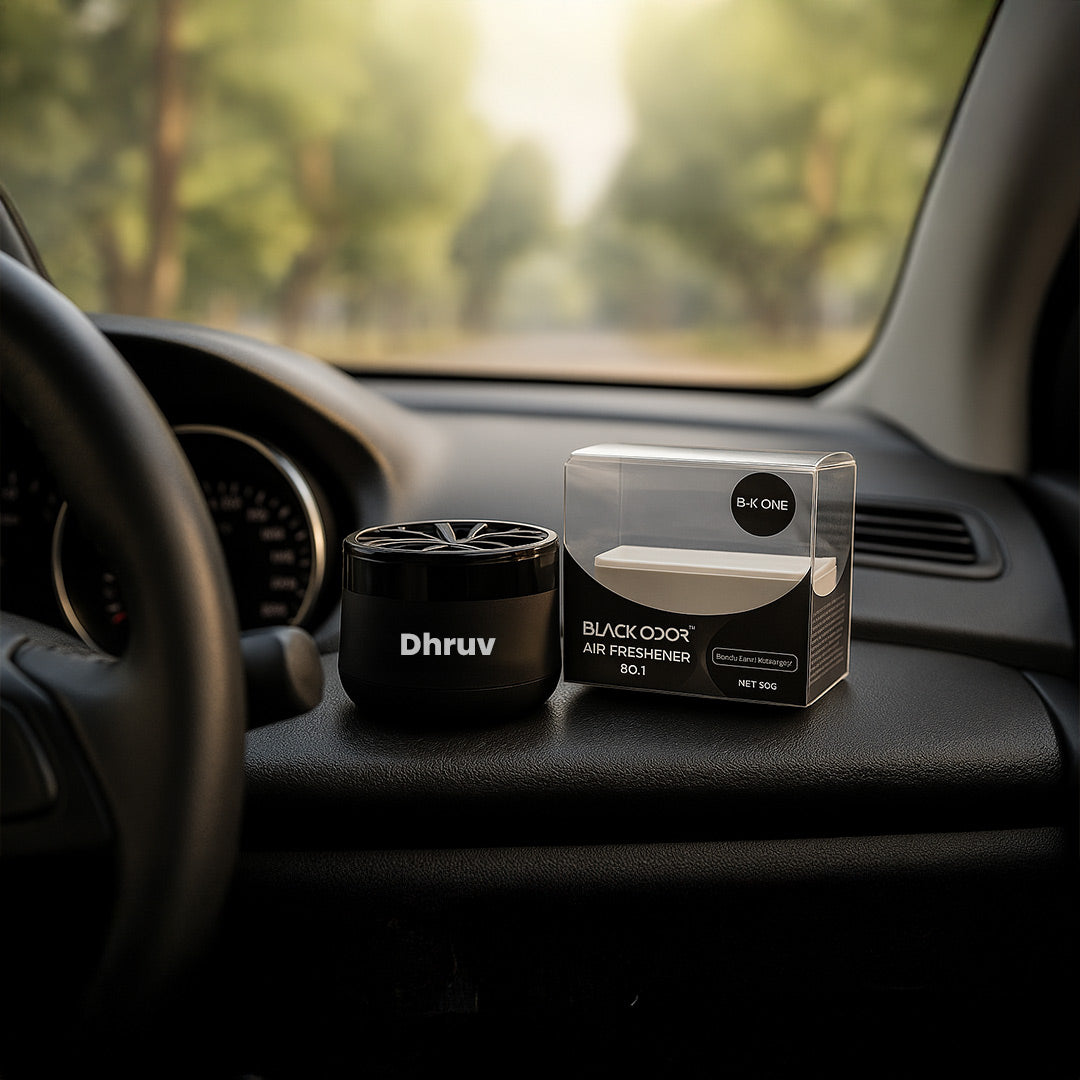 Personalized Car Air Freshener – Black Odor (BO-1) | Love Craft Gifts