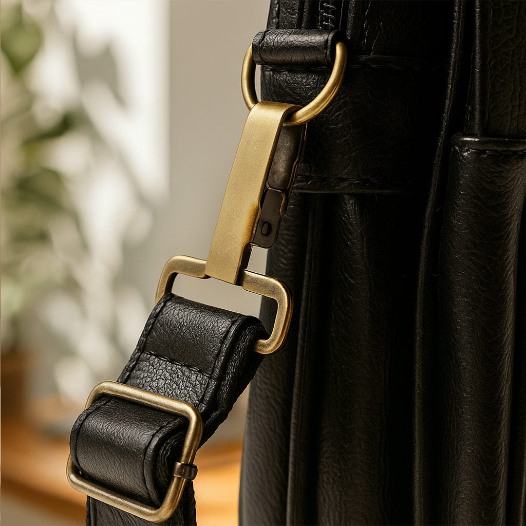 Personalized Black Laptop Bag for Office | Love Craft Gifts