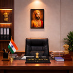 Chhatrapati Shivaji Maharaj Inspirational Portrait Wall Frame – Patriotic Maratha Warrior Wall Art | Love Craft Gifts
