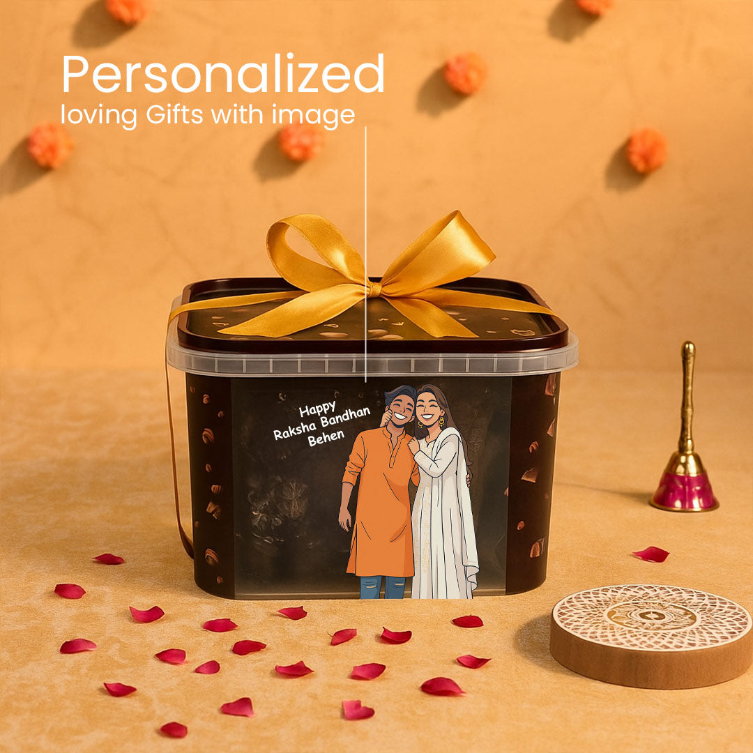 Personalized Amul Chocomini Gift Box – Raksha Bandhan Edition | Love Craft Gifts