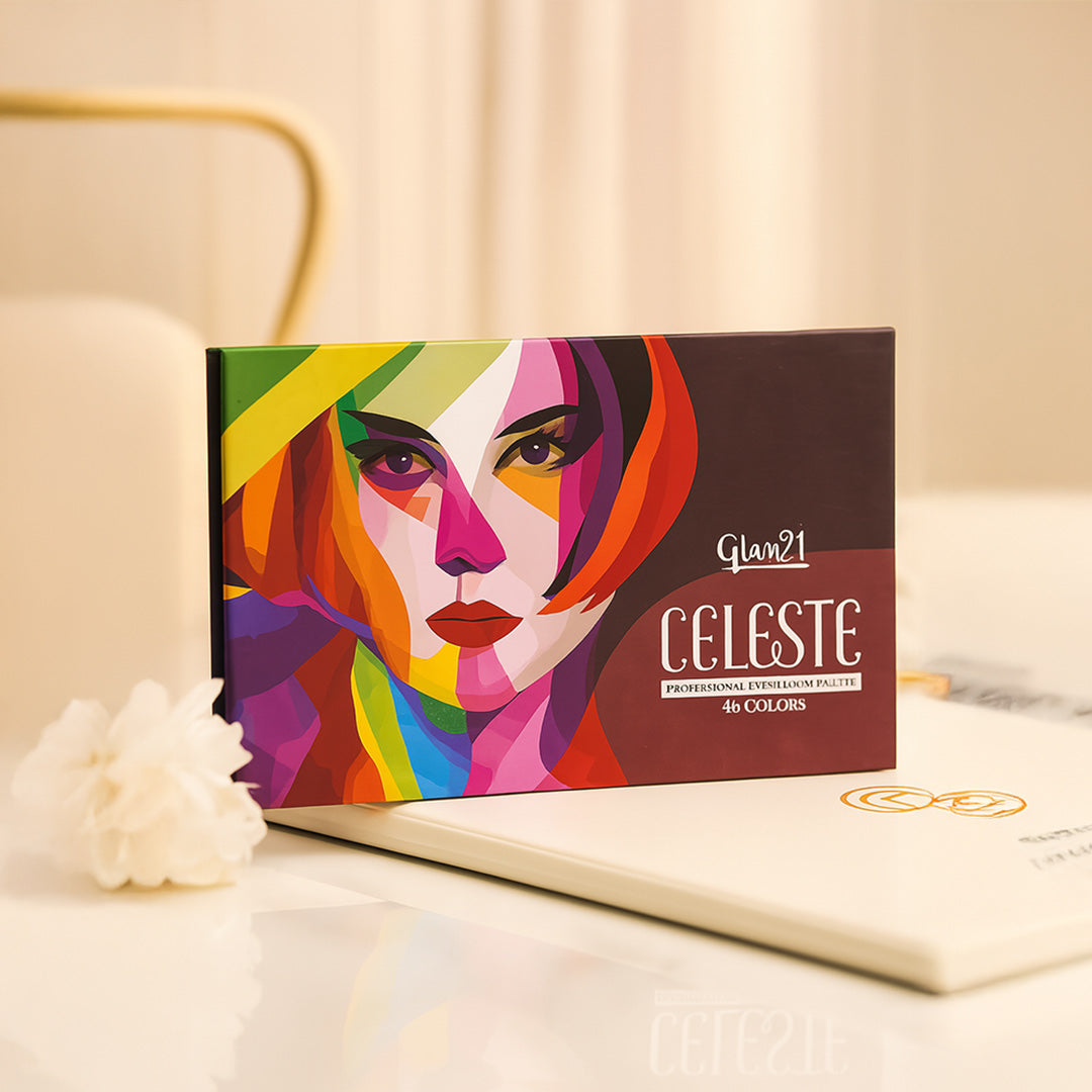 Glam21 Celeste Professional Eyeshadow Palette – 40 Colors (Customized with Name) | Love Craft Gifts