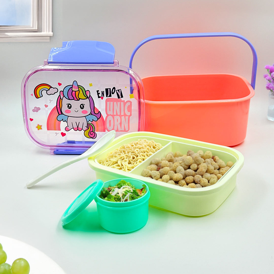 Customized Big Lunch Box with Unicorn/Dragon Design