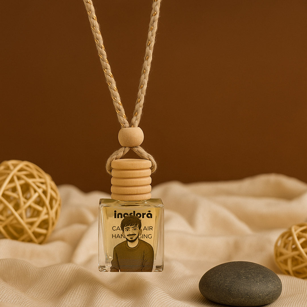 Personalized Cartoon Photo Car Perfume – Drive Safe Tag | Love Craft Gifts