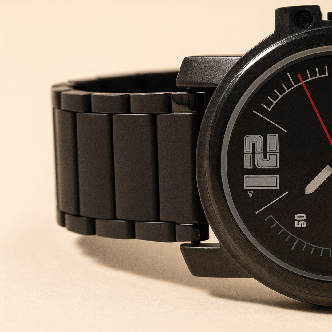 Fastrack Black Sporty Dial Watch with Personalized Gift Box | Love Craft Gifts