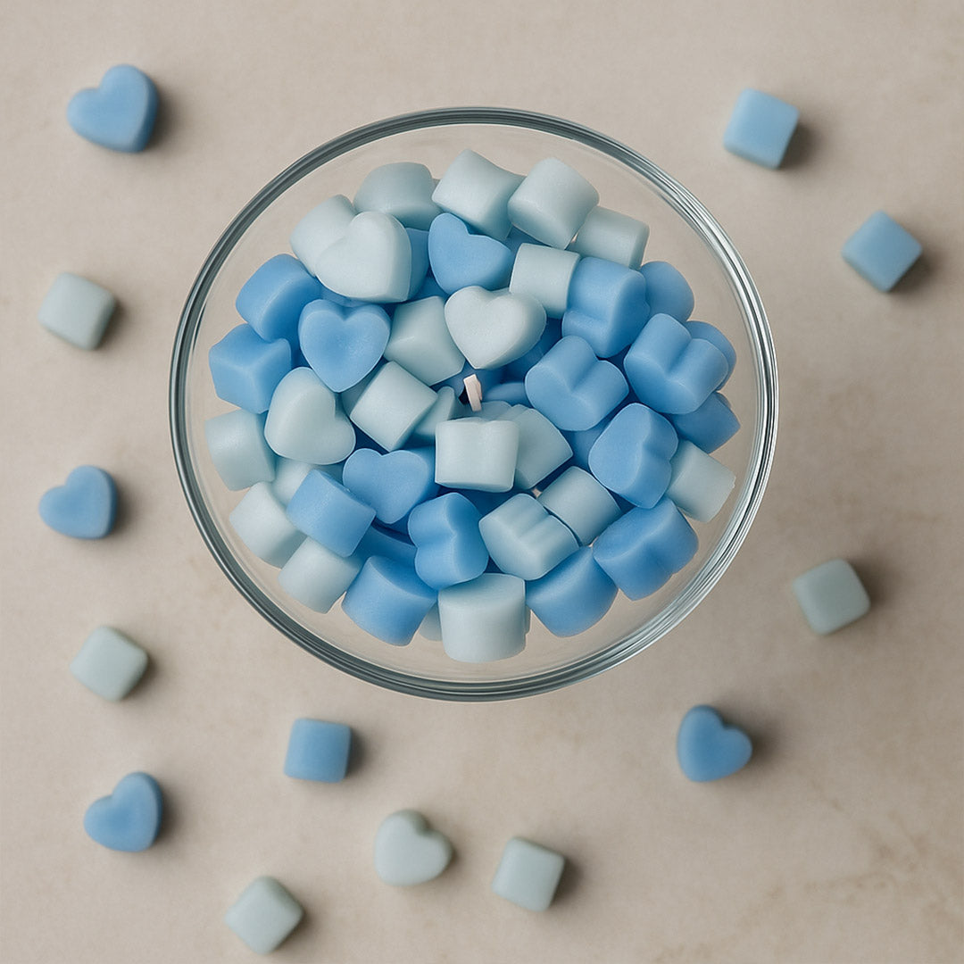 Personalized Heart Bubble Candle in Glass Cup | Love Craft Gifts