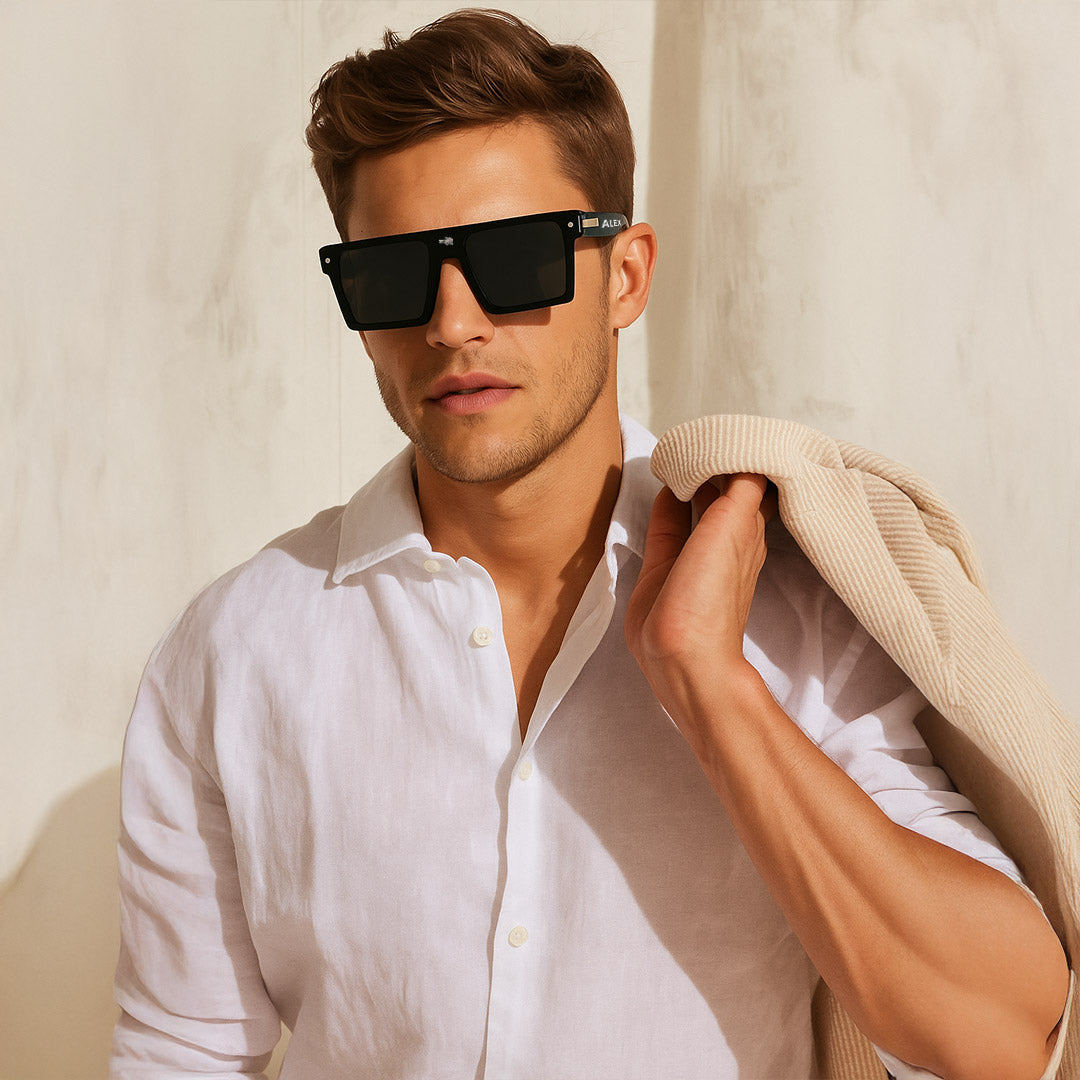 Custom Name Boxy Frame Sunglasses | Love Craft Gifts