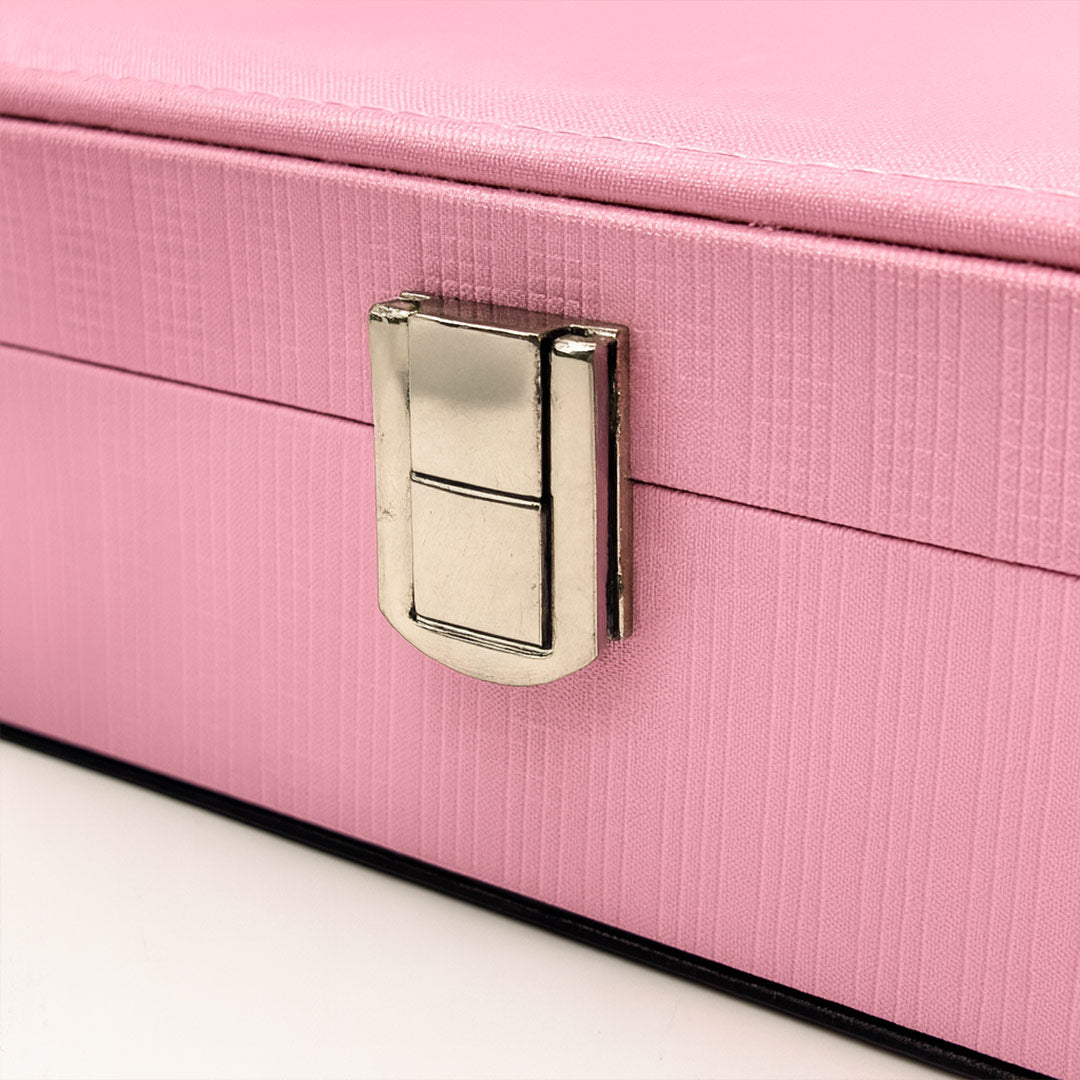 Personalized Pink Leatherette Jewellery Box | Love Craft Gifts