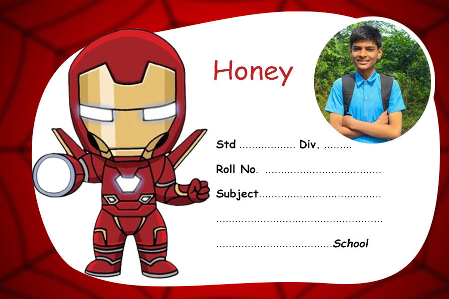 Red Avengers Cartoon Name Slips