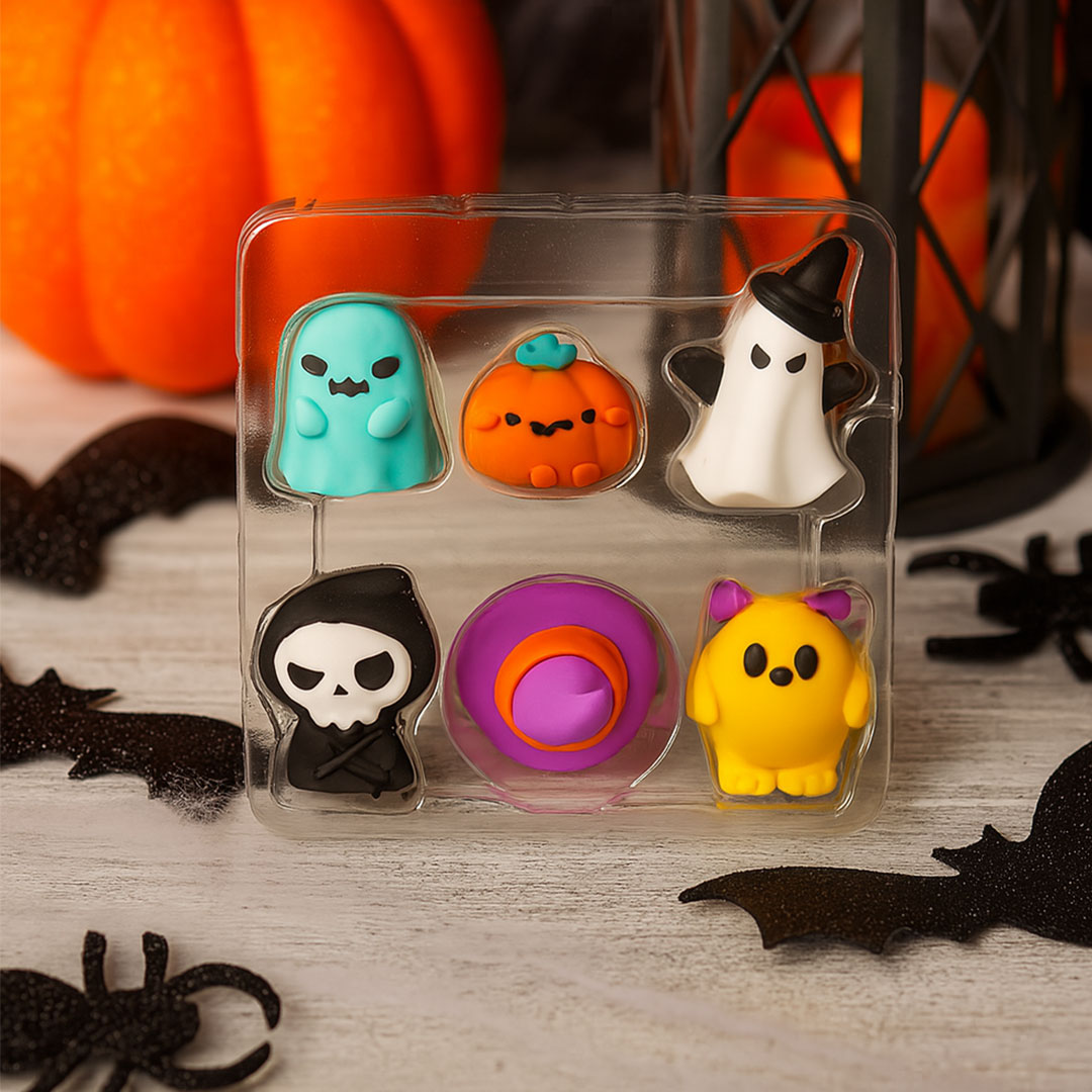 Halloween Themed Eraser Set (Pack of 6) | Love Craft Gifts
