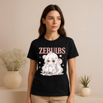 ZEBJUBS Kawaii Anime Girl Graphic T-Shirt – Soft Aesthetic Style | Love Craft Gifts