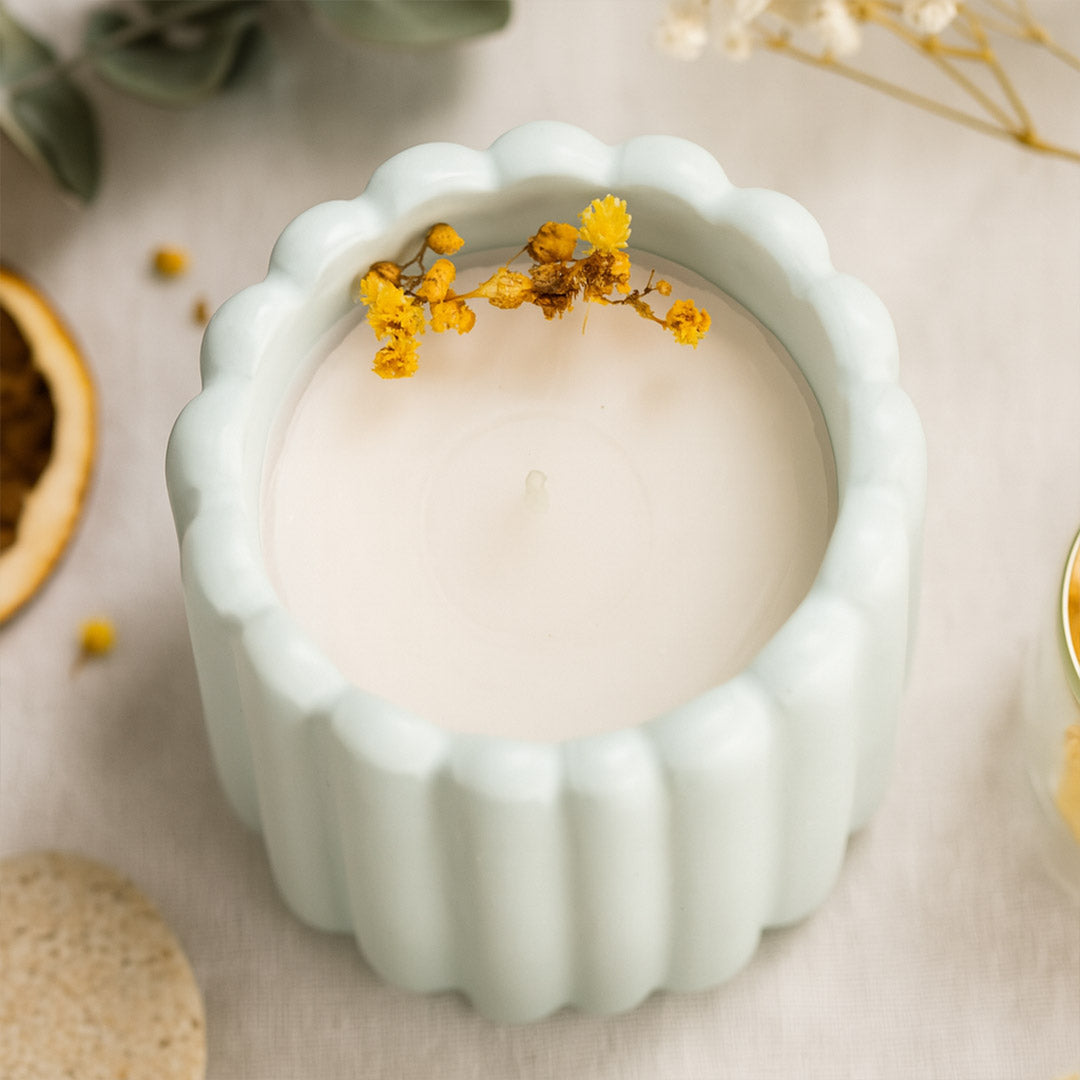 Ripple Jar Scented Candle – Blue & Pink Options | Love Craft Gifts