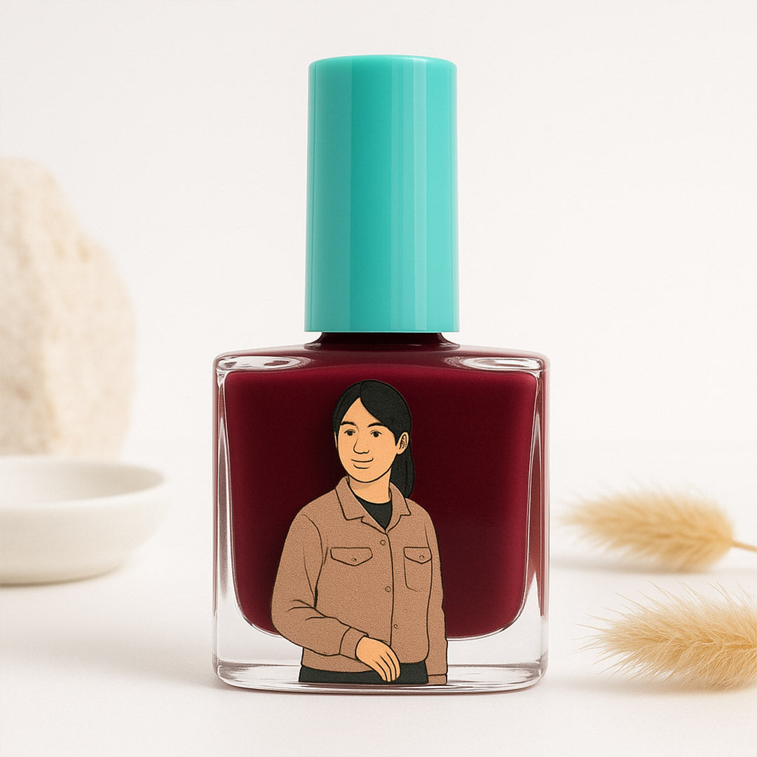 Custom Illustrated Nail Polish Bottle – Personalized Portrait Gift | Love Craft Gifts
