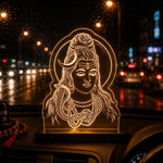 Lord Shiva LED Acrylic Lamp – Mahadev Spiritual Night Light for Home Temple, Puja Room Decor & Religious Gift | LoveCraftGifts™