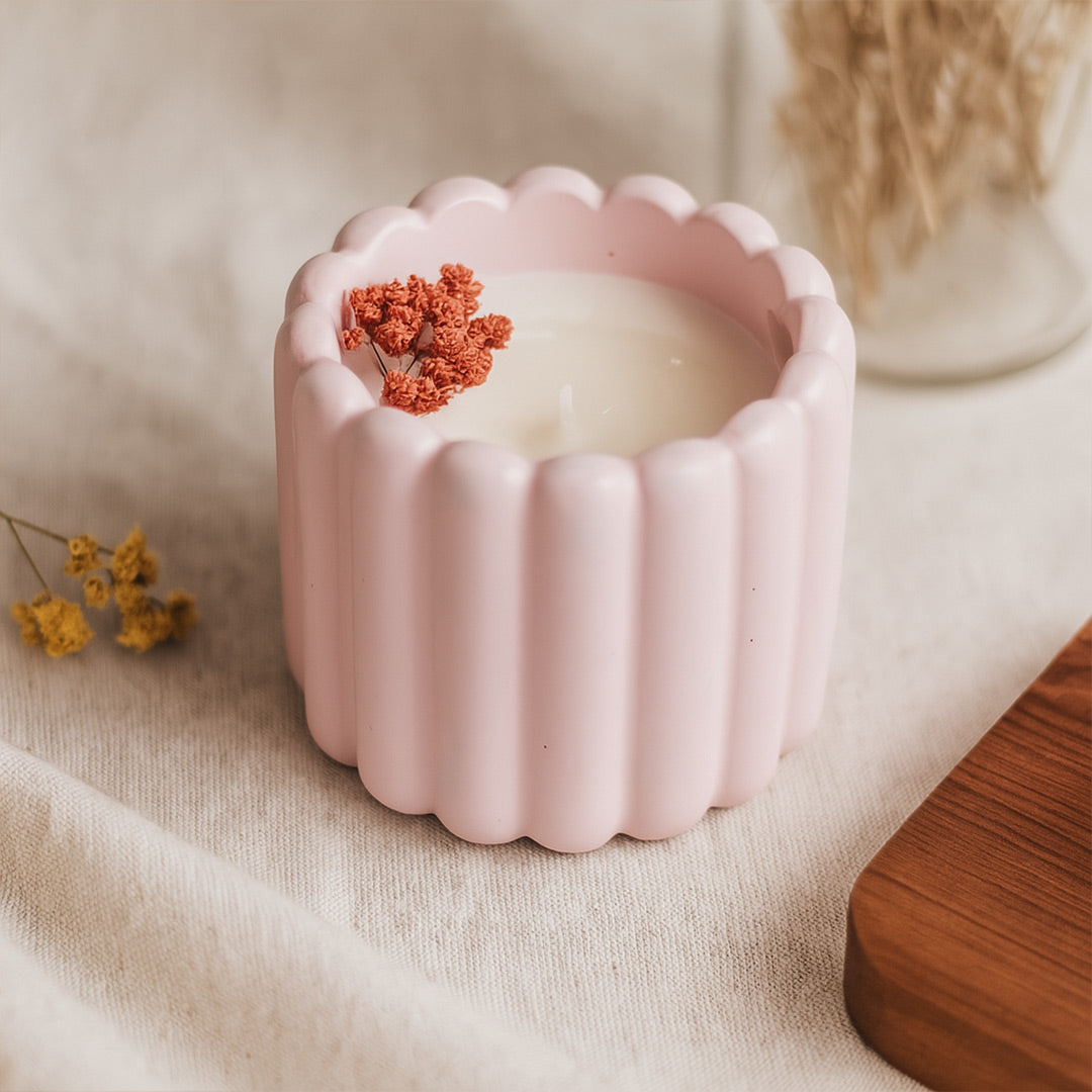 Ripple Jar Scented Candle – Blue & Pink Options | Love Craft Gifts