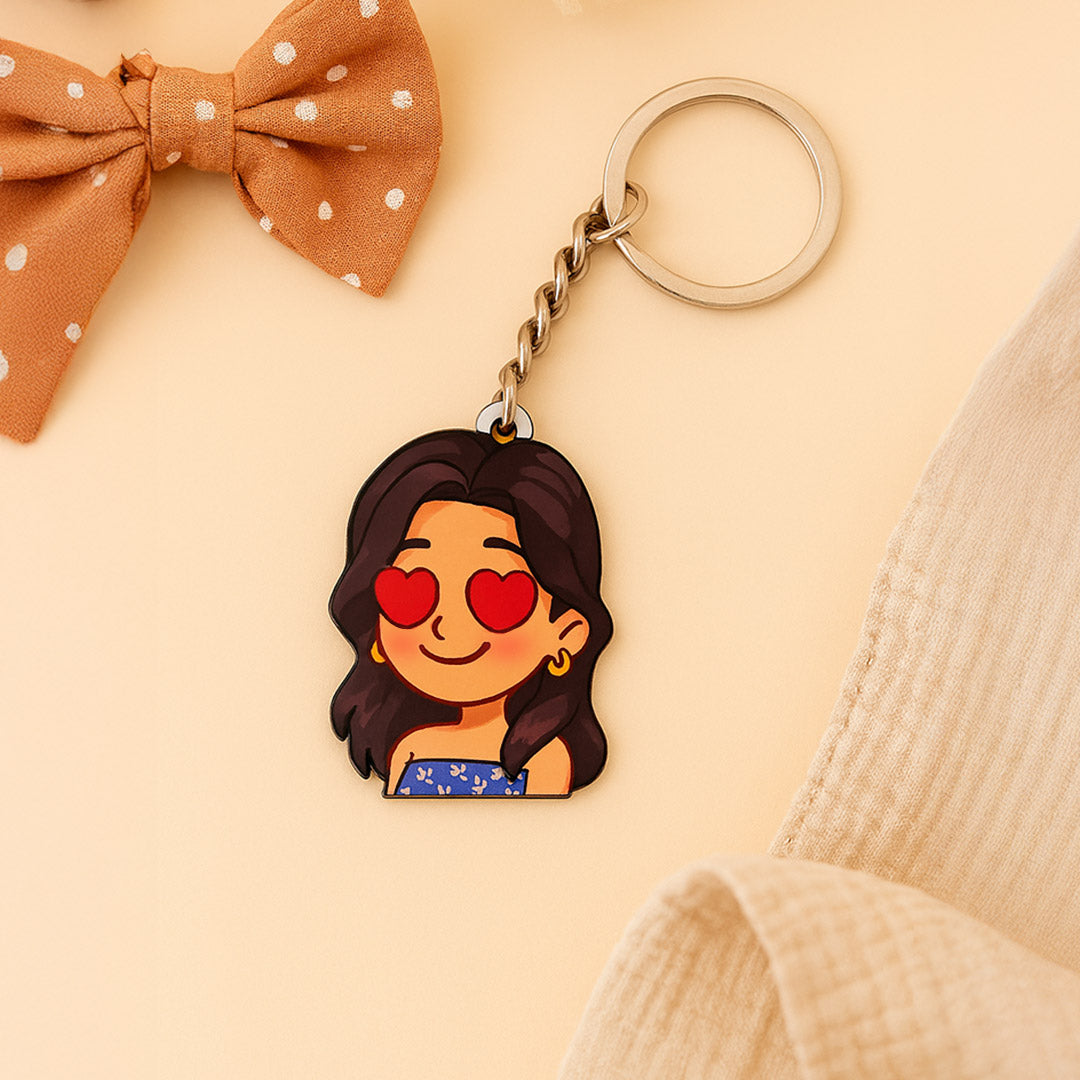 Personalized Emoji Keychain – 12-Piece Combo Set | Love Craft Gifts