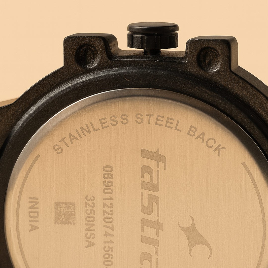 Fastrack Black Camo Dial Watch with Personalized Gift Box | Love Craft Gifts