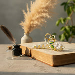 Golden Floral Hair Claw Clip for Women – Premium Metal Hair Accessory | Love Craft Gifts