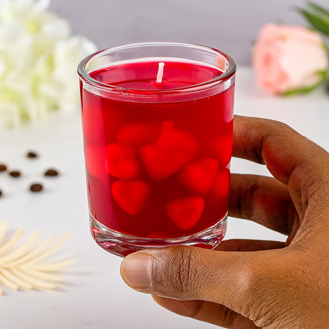 Glass Jar Gel Wax Candle | Love Craft Gifts