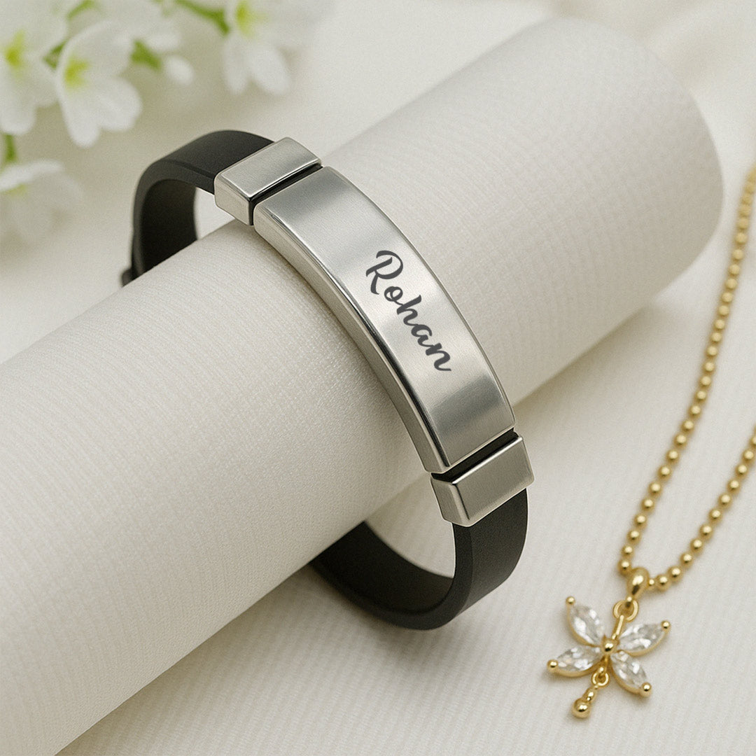 Personalized Men’s Leather Bracelet| Love Craft Gifts