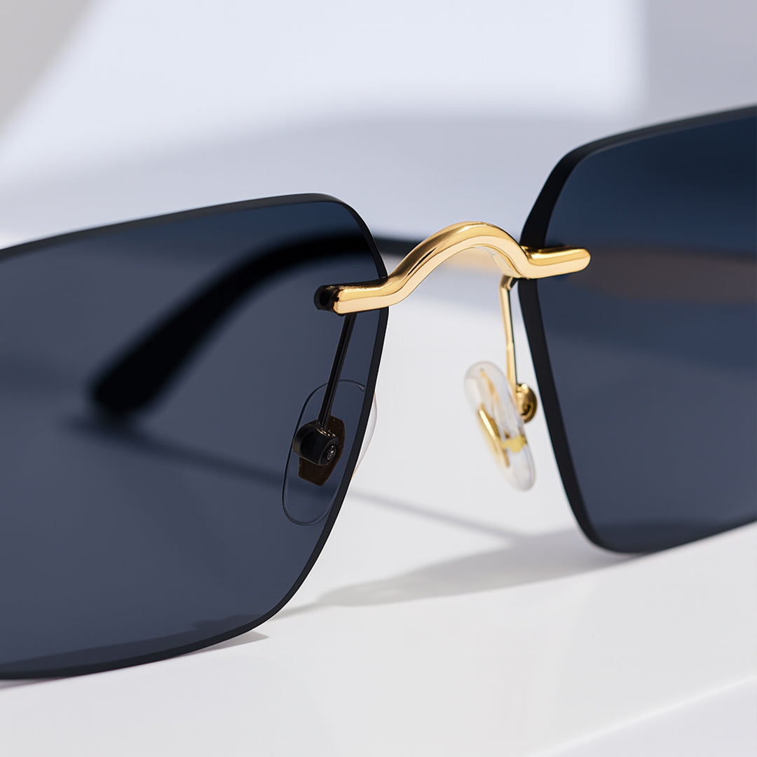 Luxury Gold-Temple Sunglasses – Custom Initial Engraving | Love Craft Gifts