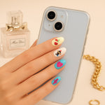 Hand-Painted Colorful Nail Art Set – Quirky Love Theme | Love Craft Gifts