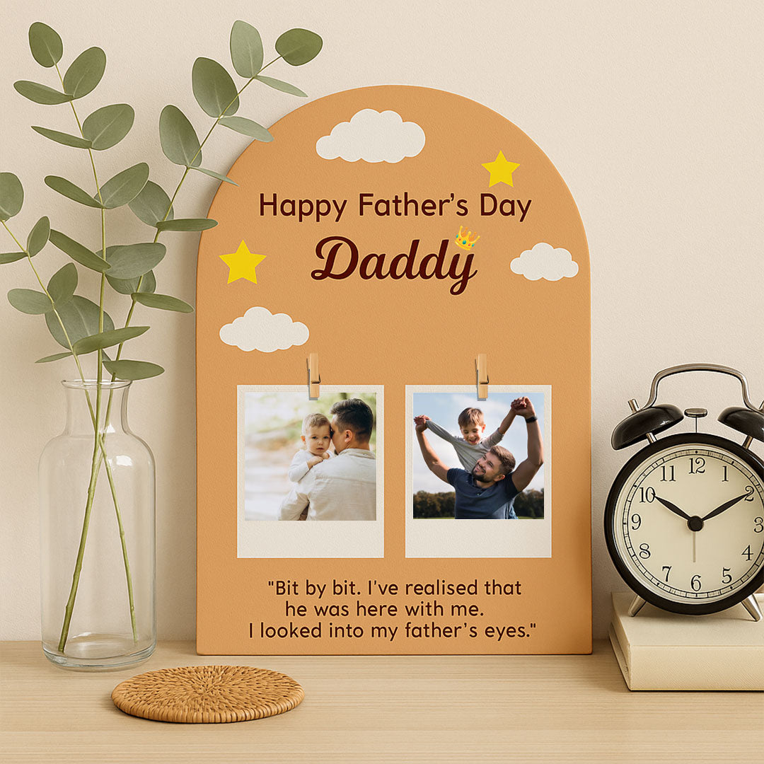 Father’s Day Wooden Clip Frame – “Daddy” Quote Design | Love Craft Gifts