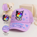 Cute Kids Cartoon Character Mesh Cap – Kuromi, Melody, Cinnamoroll (Adjustable & Breathable) | Love Craft Gifts