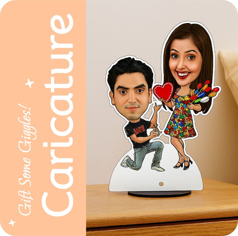 Love Craft Gifts | Caricature | Collection – Personalized Caricature Stands with Custom Faces, Fun Themes, and Unique Desk Decor Gifts for All Occasions