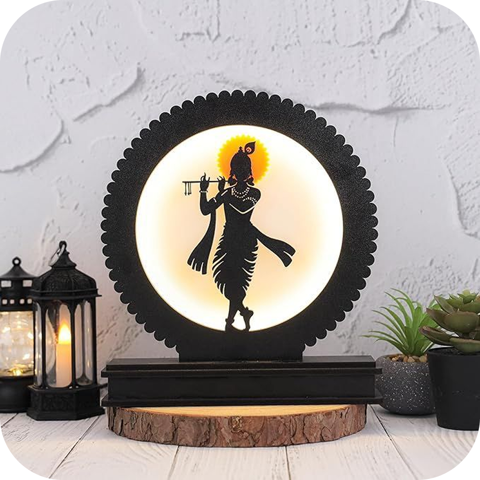 Love Craft Gifts | Janmashtami | Collection – Customized Krishna-Themed Gifts Including Personalized Name Frames, Baby Krishna Art, and Festive Decor Items