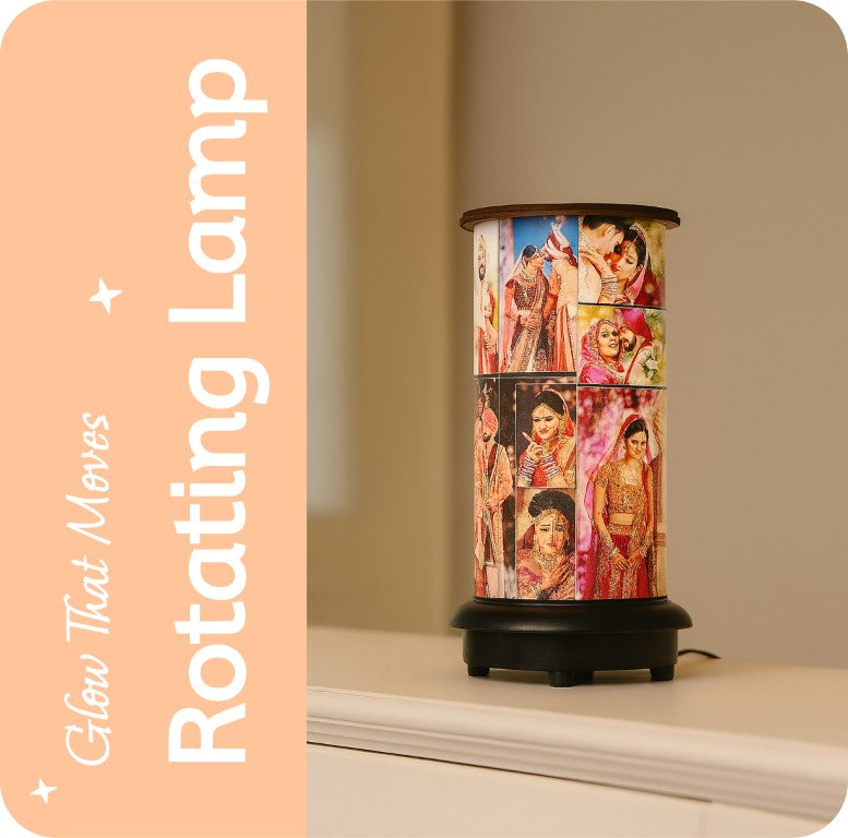 Love Craft Gifts | Lamp | Collection – Personalized LED Lamps, Rotating Photo Lamps, and Custom Name Light Gifts for Bedroom and Special Occasions