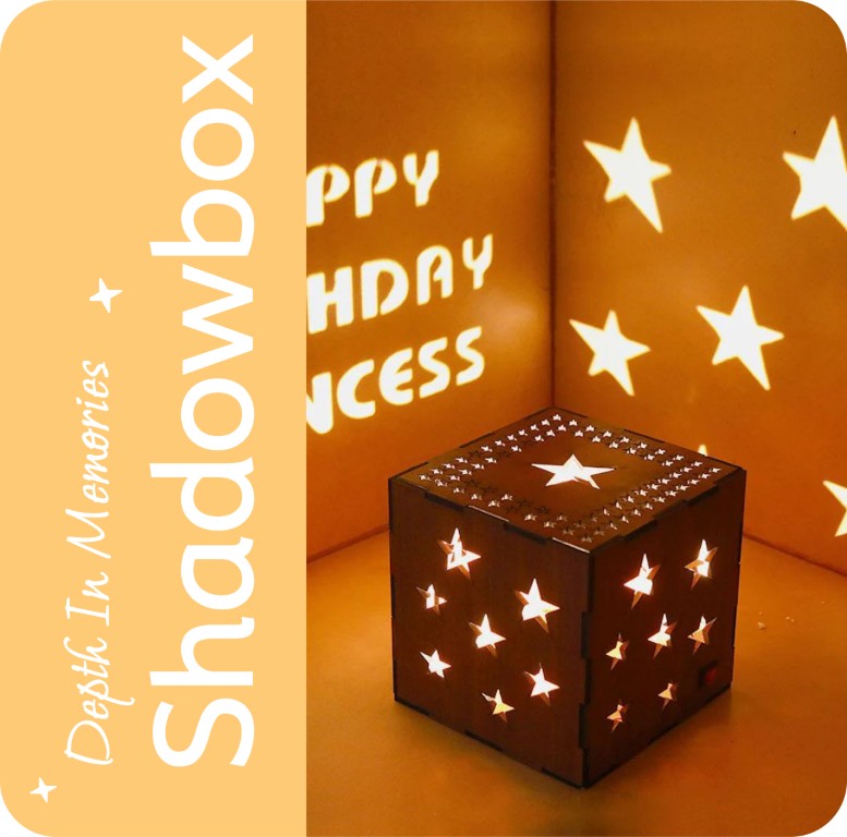 Love Craft Gifts | Shadow Box | Collection – Personalized Shadow Boxes with Custom Names, LED Lights, and 3D Decor for Anniversary, Birthday, and Room Display