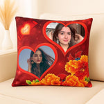 Personalized Photo Cushion with Heart Design | Love Craft Gifts