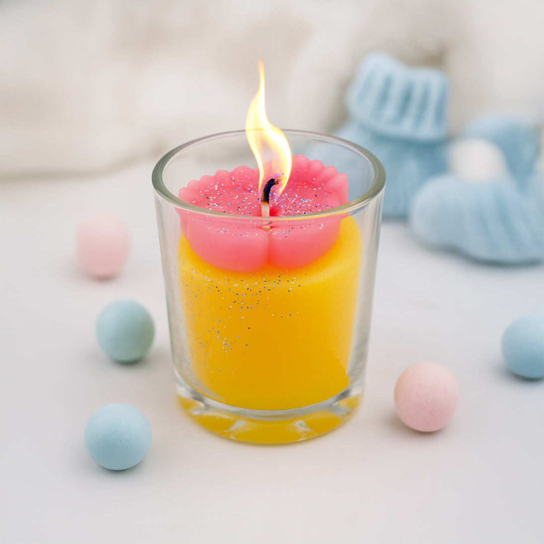 Dual-Tone Glitter Jar Candle | Love Craft Gifts