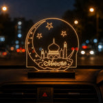 Mashallah LED Car Dashboard Lamp – Premium Islamic Acrylic Dashboard Light for Car Interior Decor, Muslim Gift for Family & Spiritual Travel Companion | LoveCraftGifts™