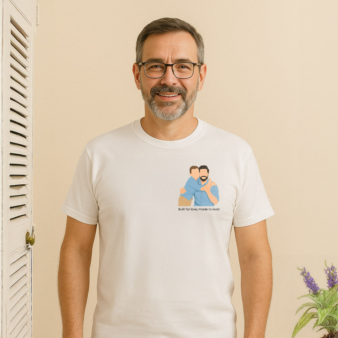 Father & Son Bonding T-Shirt – Built for Love, Made to Lead | Love Craft Gifts