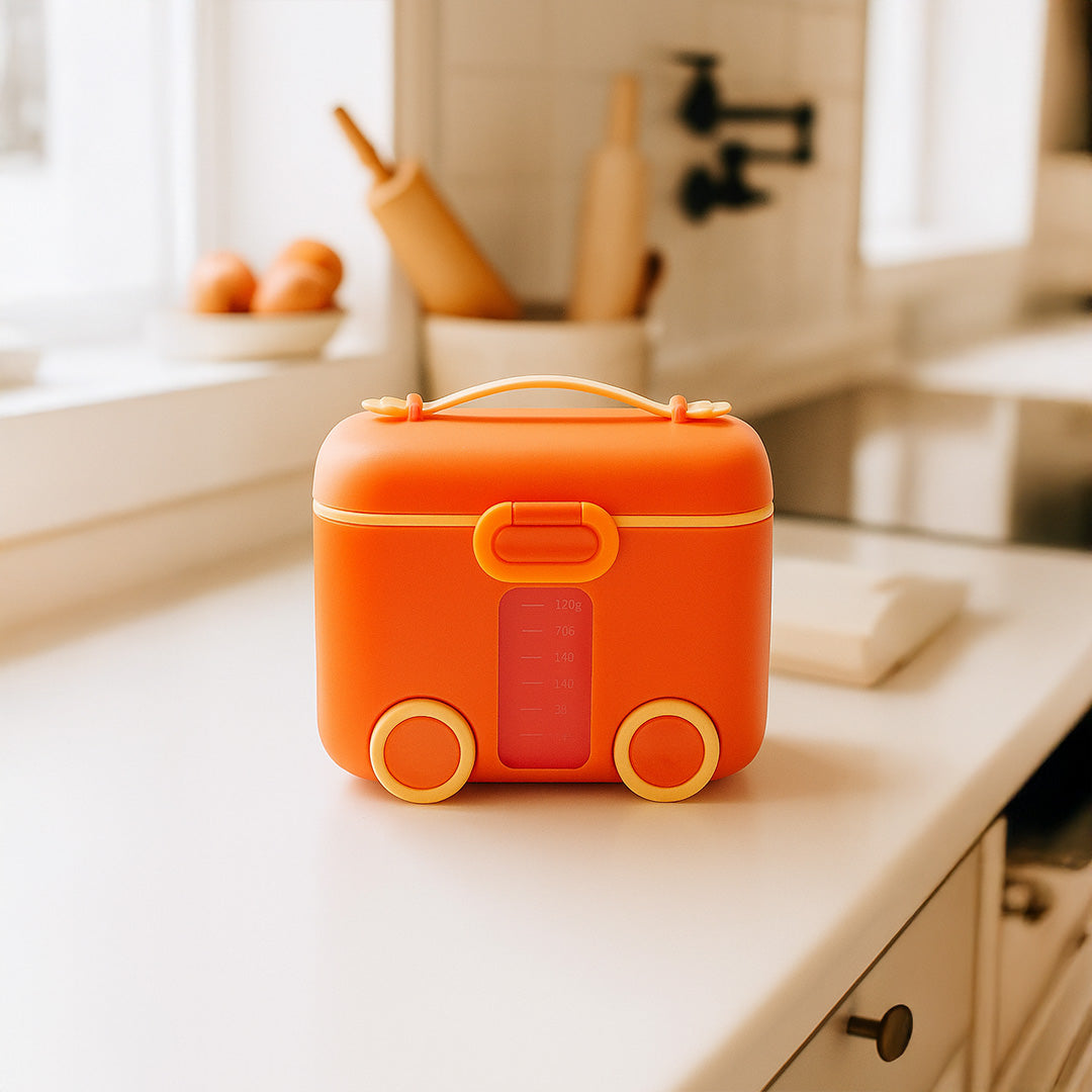 Baby Formula Dispenser, Portable Kids Milk Powder Dispenser Container with Carrying Handle and Scoop | Love Craft Gifts