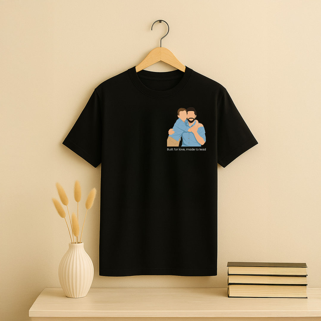 Father & Son Bonding T-Shirt – Built for Love, Made to Lead | Love Craft Gifts