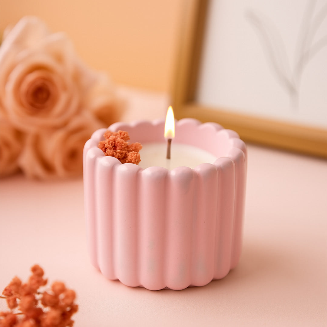 Ripple Jar Scented Candle – Blue & Pink Options | Love Craft Gifts